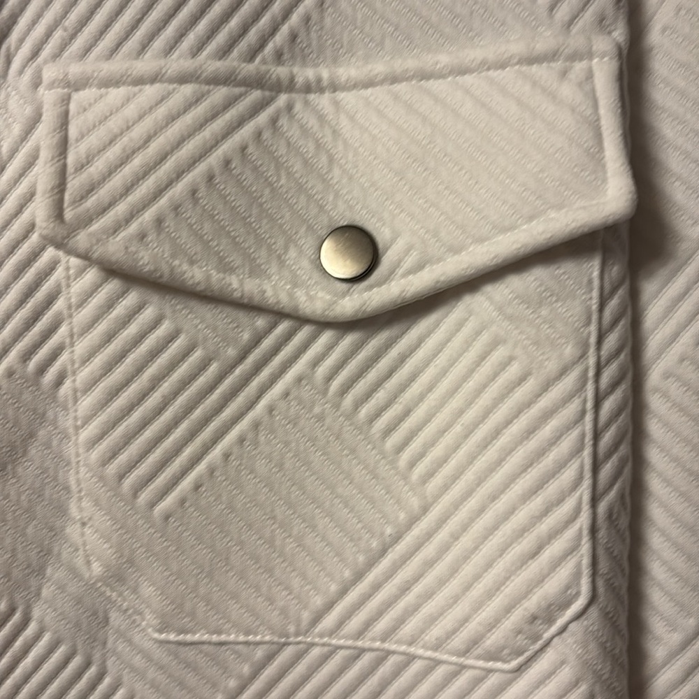 White Texture Shacket - image 3